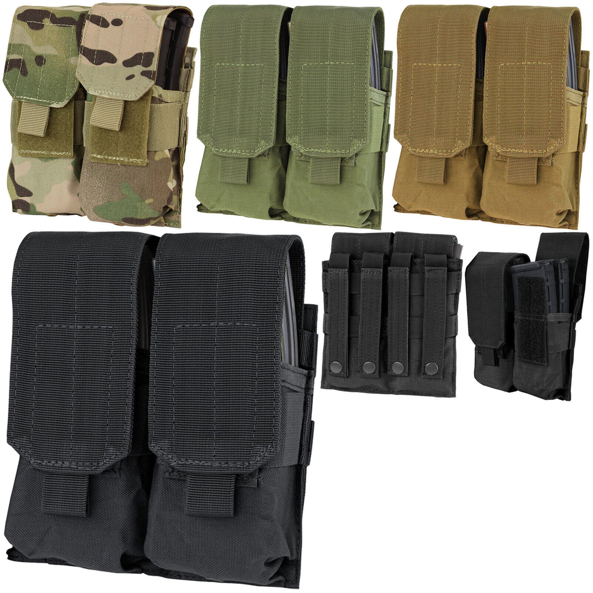 Molle Tactical Modular Closed Top Double Mag Pouch