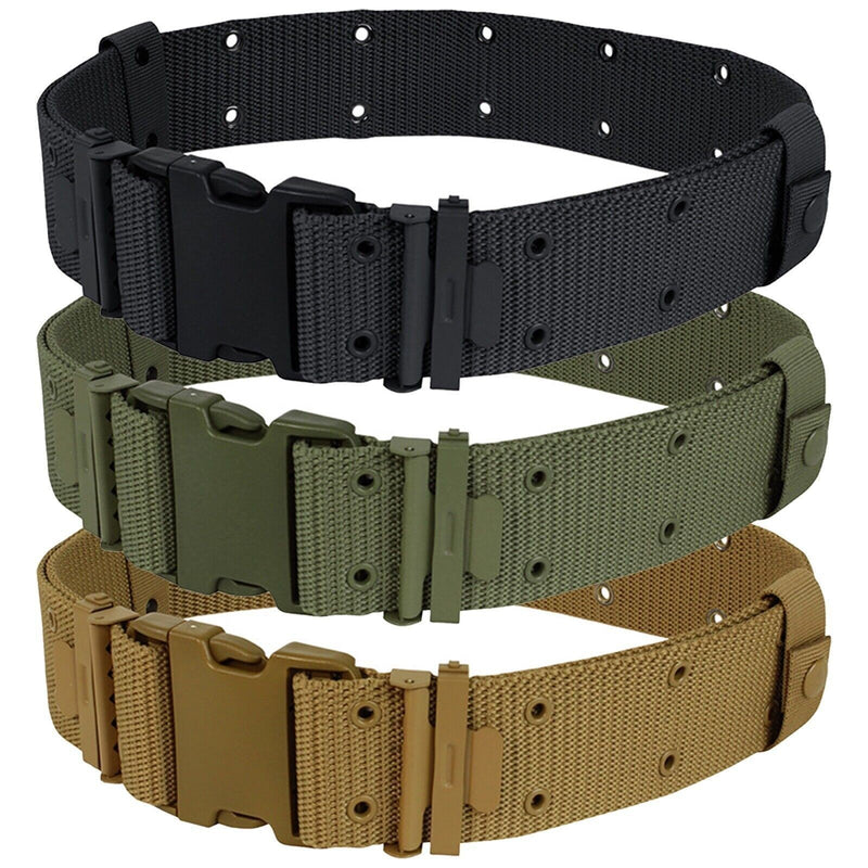 GI Military Style Belt 2.25" Adjustable One Size Modular Nylon Belt