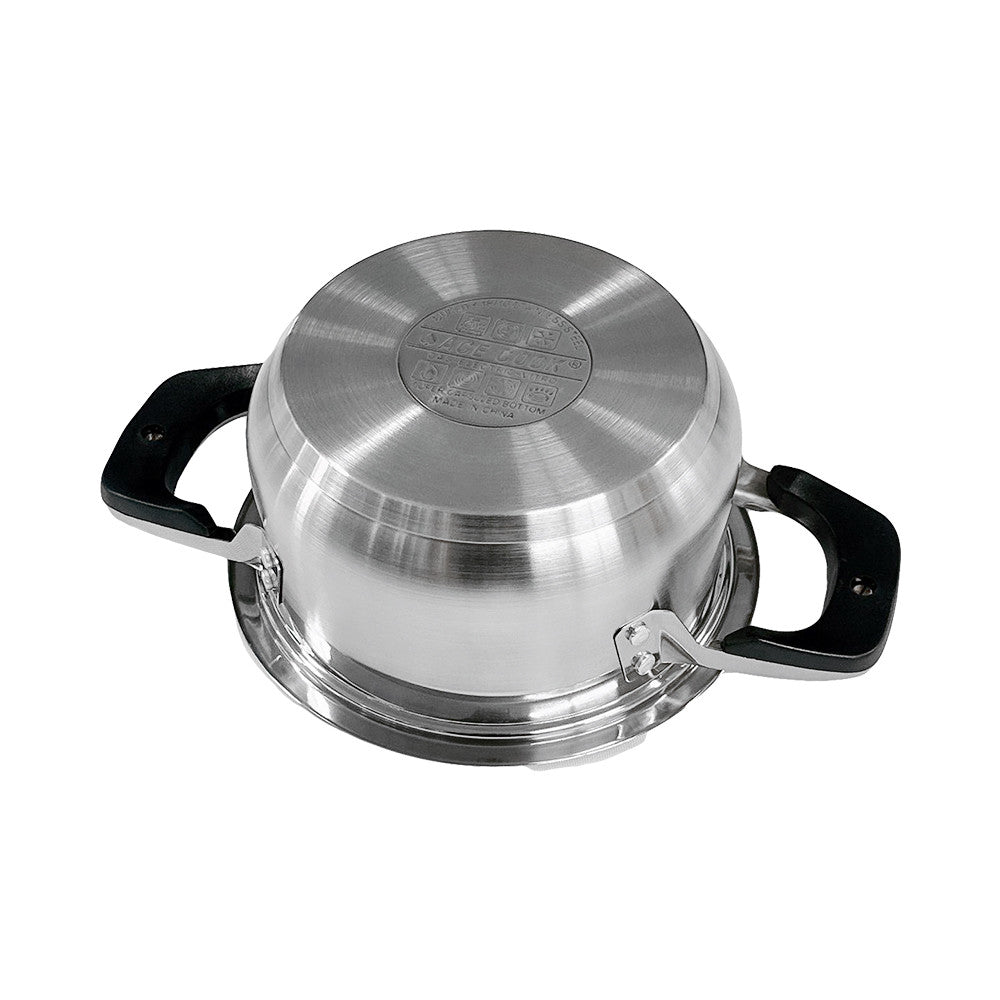 3 Qt, 4 Qt Stainless Steel Stockpot Cooking Pot Glass Lid Boiling Pot Cookware