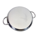 ROUND, RECTANGULAR Stainless Steel Serving Platter – Ottoman Tray with Handles for Kitchen, Parties & Decorative Display