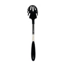 Black Nylon Stainless Steel Slotted Spatula, Slotted Spoon, Pasta Server, Ladle