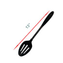Black Nylon Stainless Steel Slotted Spatula, Slotted Spoon, Pasta Server, Ladle