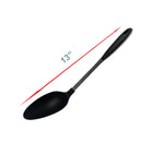 Black Nylon Stainless Steel Slotted Spatula, Slotted Spoon, Pasta Server, Ladle