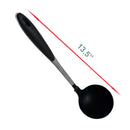 Black Nylon Stainless Steel Slotted Spatula, Slotted Spoon, Pasta Server, Ladle