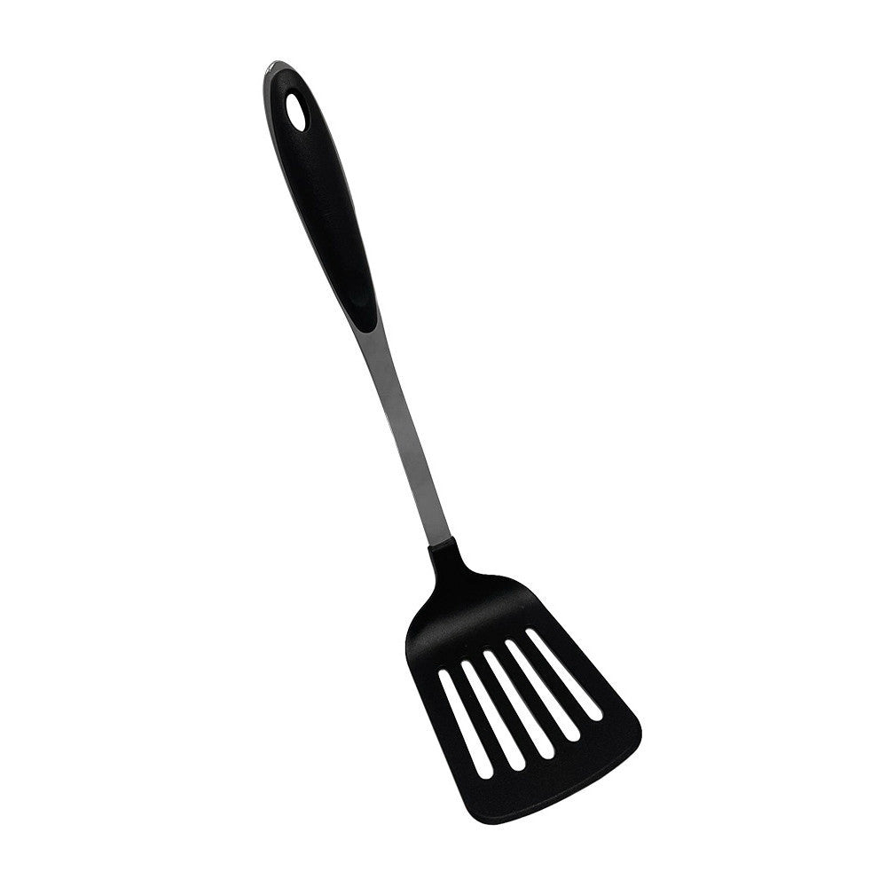 Black Nylon Stainless Steel Slotted Spatula, Slotted Spoon, Pasta Server, Ladle