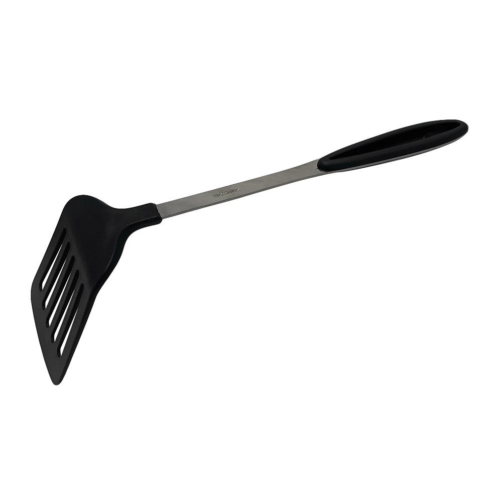 Black Nylon Stainless Steel Slotted Spatula, Slotted Spoon, Pasta Server, Ladle