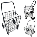 MEDIUM, LARGE Foldable Single Basket Grocery Shopping Cart