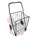 MEDIUM, LARGE Foldable Single Basket Grocery Shopping Cart