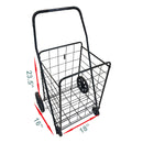 MEDIUM, LARGE Foldable Single Basket Grocery Shopping Cart