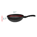 MADE IN KOREA Non-Stick Marble Wok Cooking Frying Pan Pot Gas Stove Burner Cookware