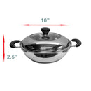 HOT POT Chafing Dish Pot Cookware Mirror Finish See Through Lid Pots and Pan