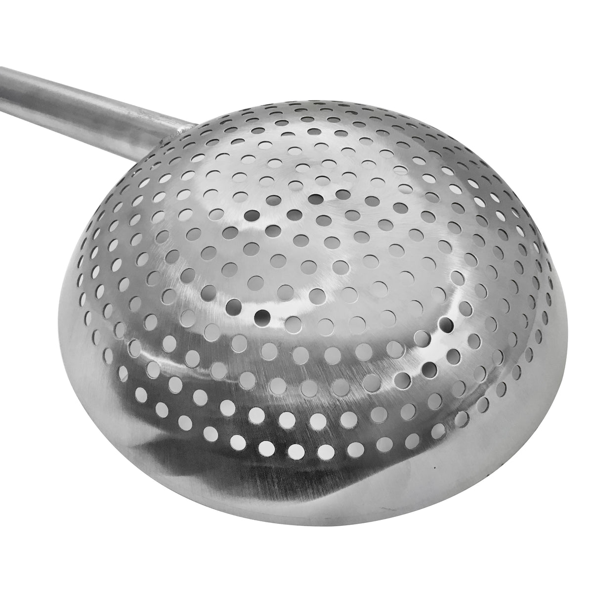 Stainless Steel Cooking Skimmer, 14" Handle, Cooking Utensils Strainer Spoon