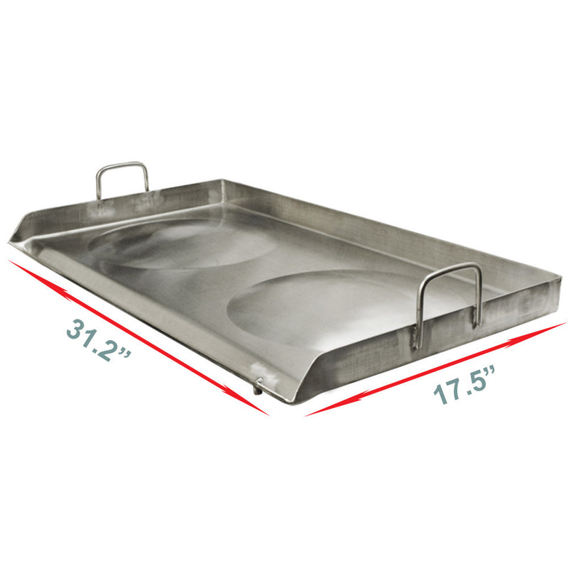 Stainless Steel Griddle Grill Plancha Comal BBQ Heavy Duty Comal Outdoor Cooking