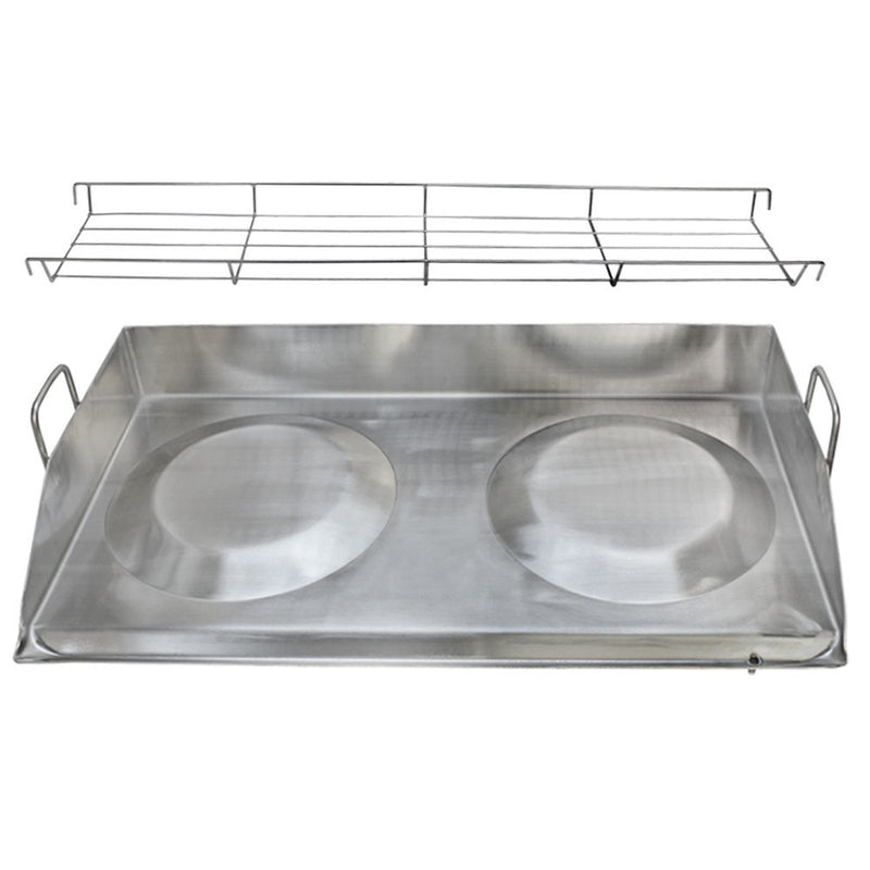 Stainless Steel Griddle Grill Plancha Comal BBQ Heavy Duty Comal Outdoor Cooking