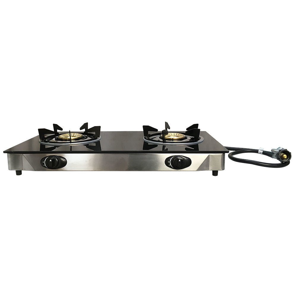 Propane Gas Burner Stainless Steel Stove Table Auto Ignition With Regulator Hose