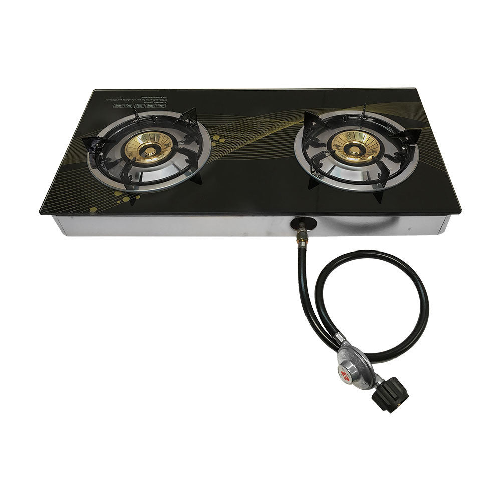 Propane Gas Burner Stainless Steel Stove Table Auto Ignition With Regulator Hose