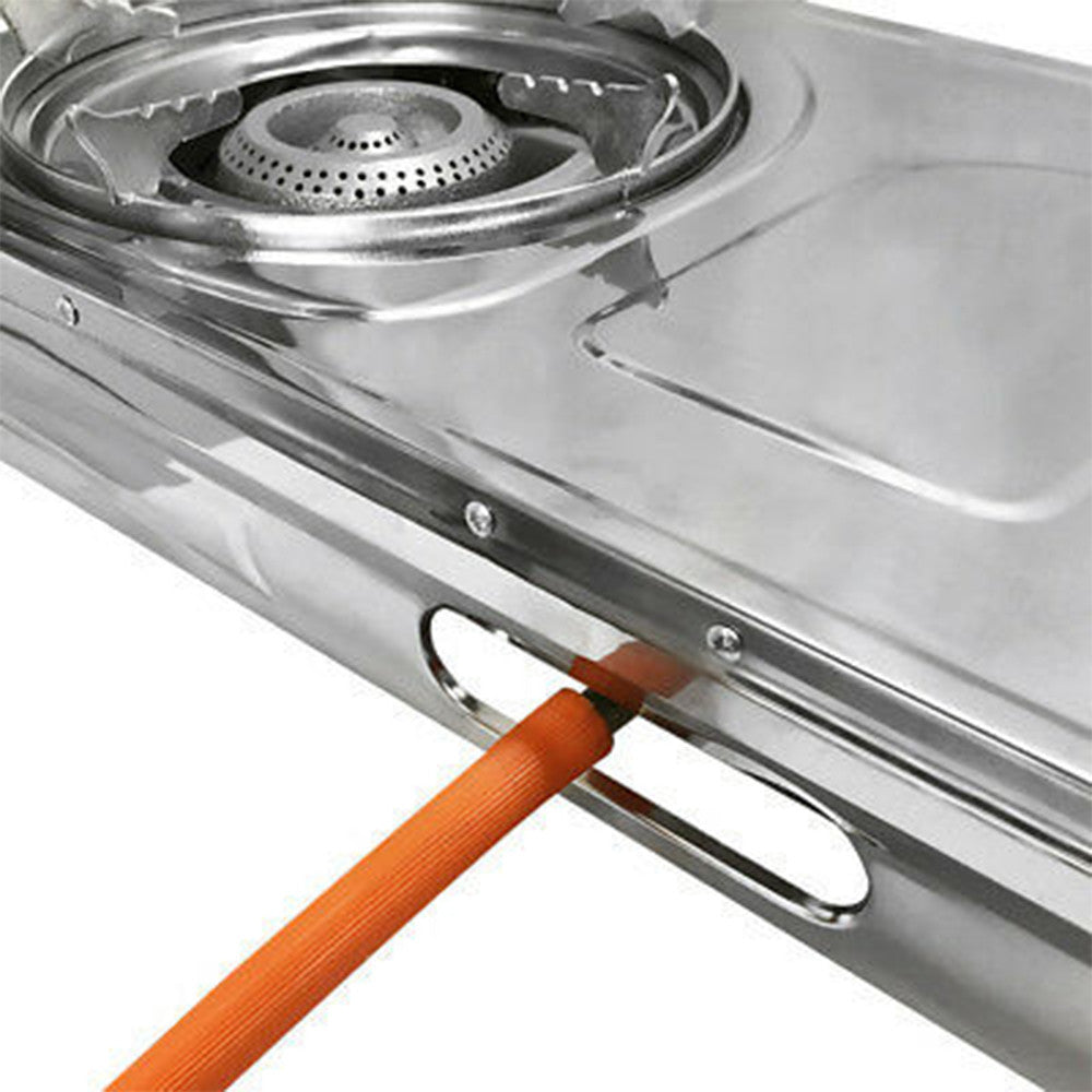 Propane Gas Burner Stainless Steel Stove Table Auto Ignition With Regulator Hose
