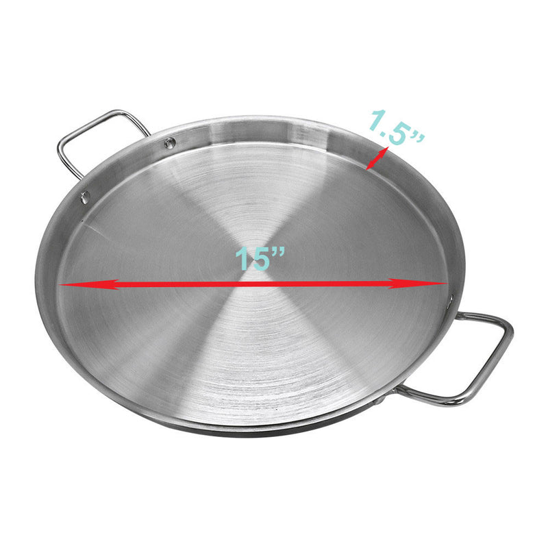 Mexican Wok Comal Cazo Griddle Plancha Fryer Deep Fry Pan Stainless Steel For Carnitas