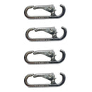 4 Pcs Marine Stainless Steel T304 Spring Snap Open End 200 Lbs WLL Rig Lift Hook