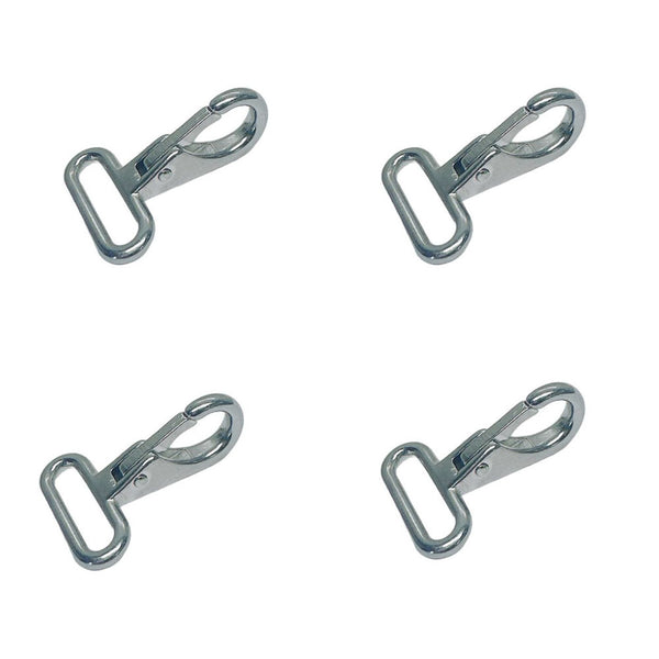 4Pc Marine Stainless Steel T316 1" Webbing Snap Hook 150 Lbs WLL Rigging Lifting