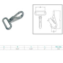 4Pc Marine Stainless Steel T316 1" Webbing Snap Hook 150 Lbs WLL Rigging Lifting