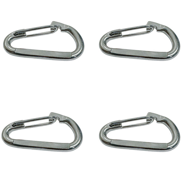 4 Pcs Marine Stainless Steel T316 5/16" Spring Clip 350 Lb WLL Rigging Lift Link