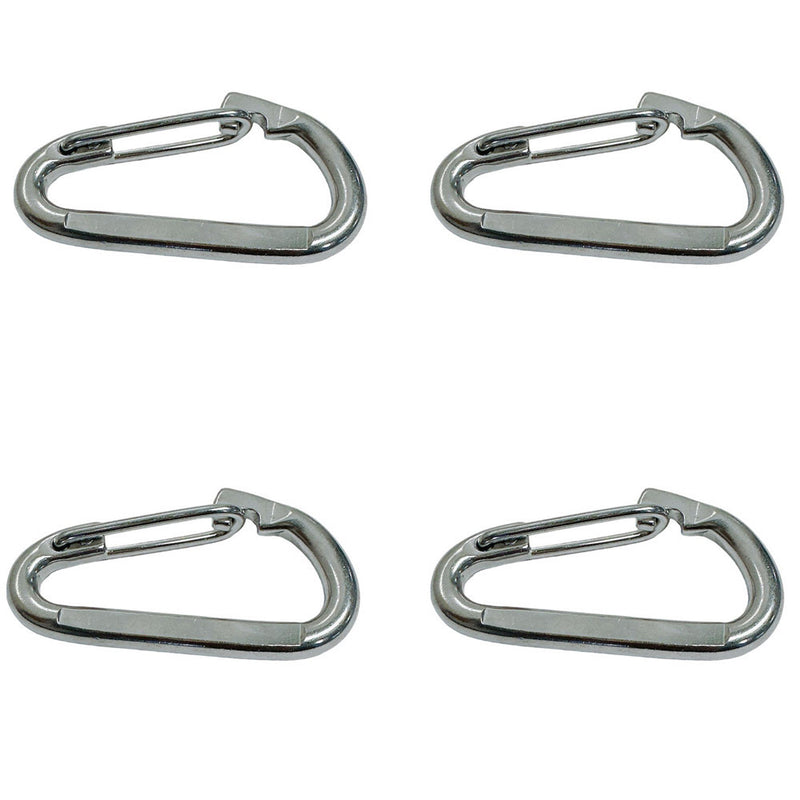 4 Pcs Marine Stainless Steel T316 5/16" Spring Clip 350 Lb WLL Rigging Lift Link