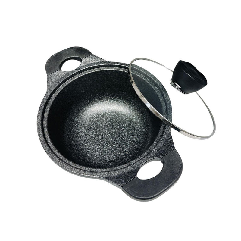7" (18cm) Heavy Gauge Non Stick Marble Coating Sauce Pot Cookware Cooking Pot