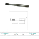 4Pcs Stainless Steel 316 1/4" Stud Hand Swage 3/16" Cable Slimline Stud Receiver