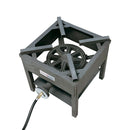 15'' High Pressure Square Propane Stove Burner 100,000 BTU Gas Regulator Camper