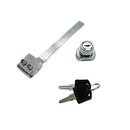 Chrome Keyed Alike Sliding Showcase Lock 2 Keys Security Sliding Case Lock
