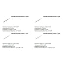 18 Pc No.10 HSS Keyway Broach Set Precision Ground Teeth Cutter Bushings Shim