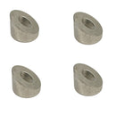 4 Pcs Marine Stainless Steel T316 3/8" 30 Degree Countersunk Angle Washer Cable