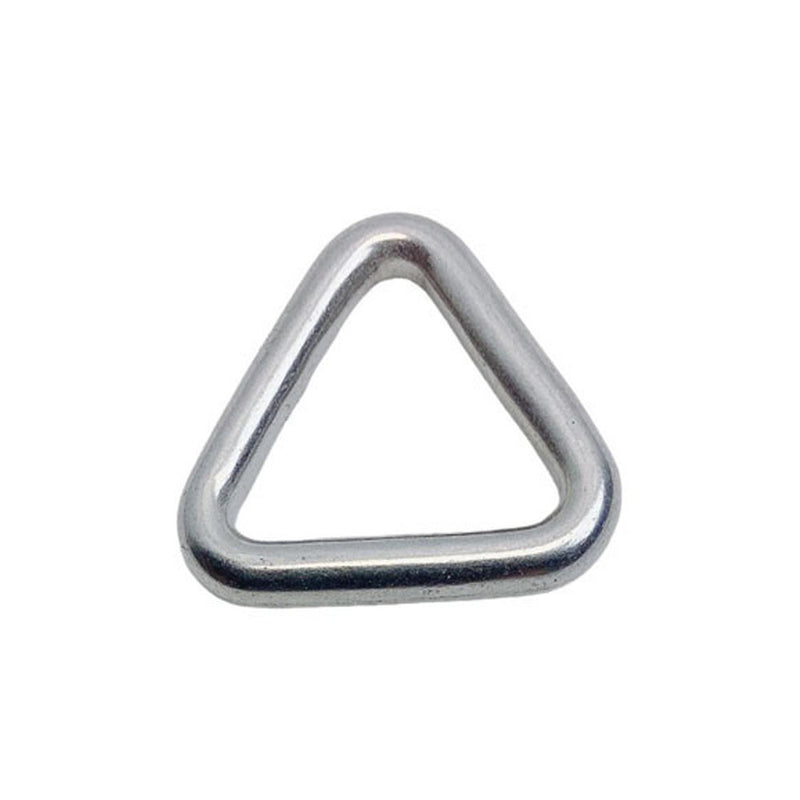 4 Pcs Marine Stainless Steel 3/16" x 1" Triangle Ring Formed Welded 500 Lbs WLL