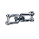 Marine Stainless Steel 1/4" JAW JAW Swivel Shackle Anchor Connector Flush Pin
