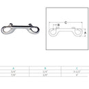 Marine Boat T316 Stainless Steel Double Bolt Snap Hook Eye Bolt Hook Snap Lock