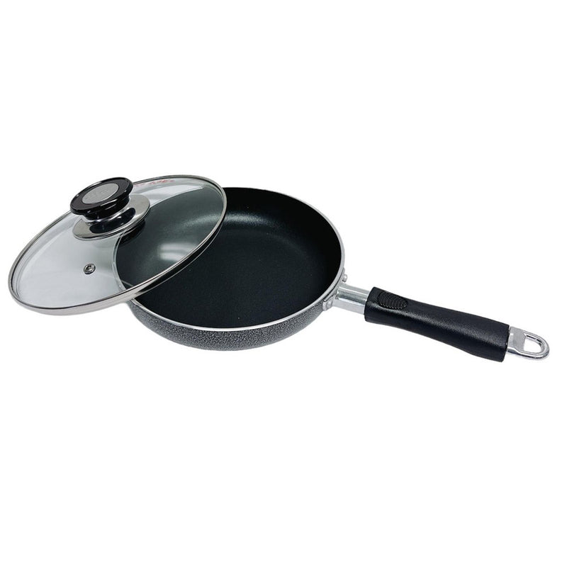 Non-Stick Coating Frying Pan With Lid Cooking Pot Cookware Kitchen