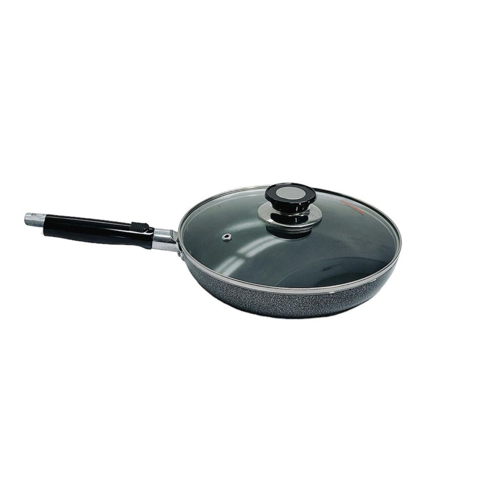10" (26CM) Non-Stick Saute Frying Pan Fry Wok With Lid