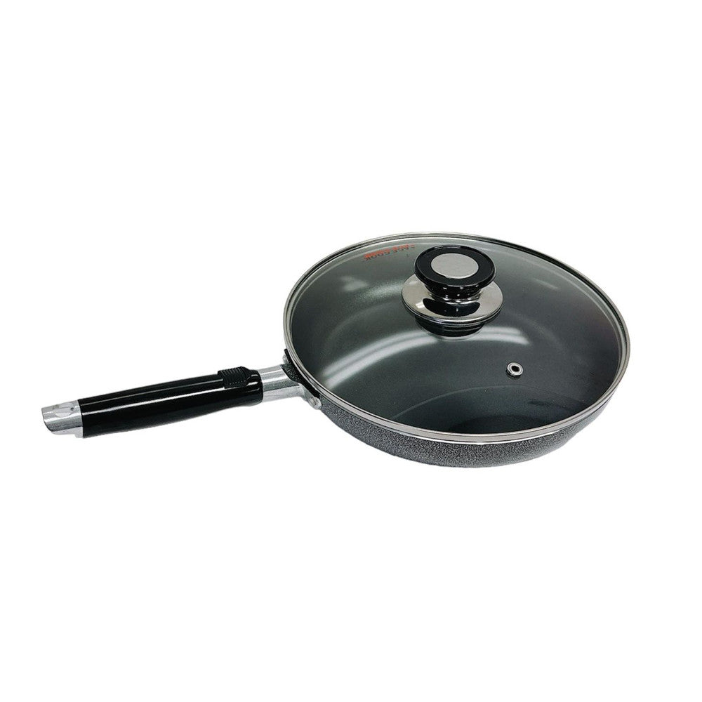 9-1/2"(24CM) Non-Stick Coating Frying Pan With Lid Cooking Pot Cookware Kitchen