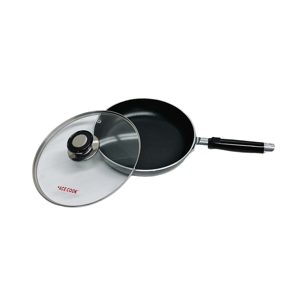 9-1/2"(24CM) Non-Stick Coating Frying Pan With Lid Cooking Pot Cookware Kitchen
