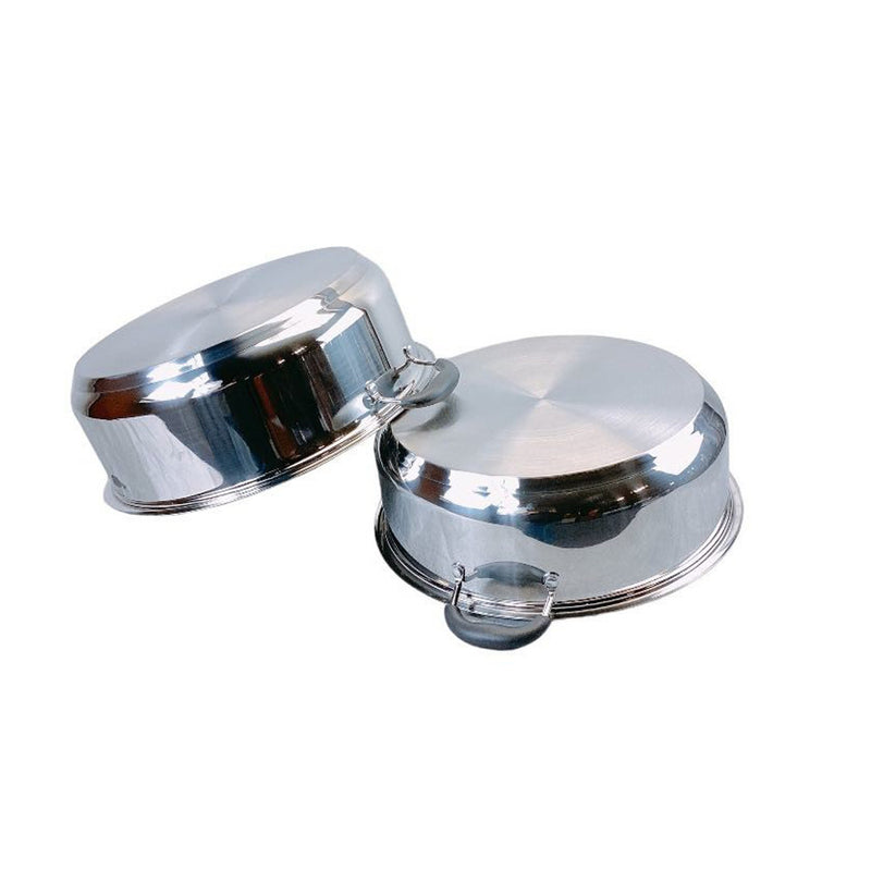 4 Pc Stainless Steel Cooking Pot Stock Pot Set 8QT/10QT/12QT/14QT Boiling Pot Cookware Pot