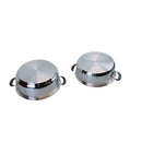 4 Pc Stainless Steel Cooking Pot Stock Pot Set 8QT/10QT/12QT/14QT Boiling Pot Cookware Pot