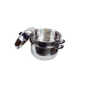 12.5"(32cm) Stainless Steel Steam Pot 2 Tier Multi-Layer Stack Steam Pot Boiler