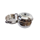 12.5"(32cm) Stainless Steel Steam Pot 2 Tier Multi-Layer Stack Steam Pot Boiler