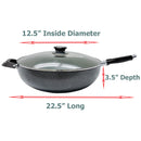 Non-Stick Coating Wok Frying Pan With Lid Cooking Pot Cookware Frying Cookware