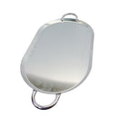 21" x 13" Stainless Steel Oval Serving Platter Ottoman Tray with Handles