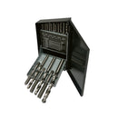 18 Pc HSS UNF Tap Drill Set High Speed Steel Drilling Bit Plug Chamfer Tap Drill