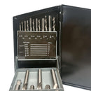 18 Pc HSS UNF Tap Drill Set High Speed Steel Drilling Bit Plug Chamfer Tap Drill