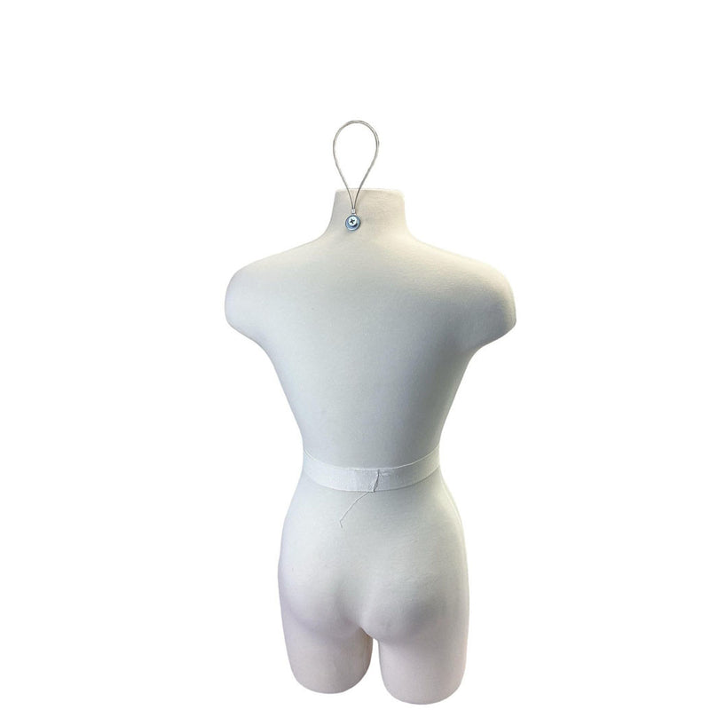 MEDIUM Female Torso Form with Half Legs Female Mannequin Torso Dress Form