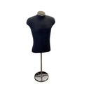 Black Shirt Form & Neckblock Mannequin Adjustable Height Stand 38-3/4" Bust